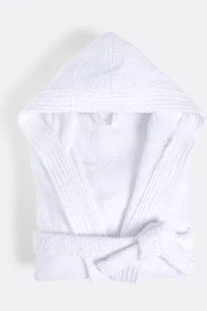 La Redoute Badjas met kap in bouclette badstof 450 g/m2, Haxel