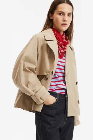 La Redoute Oversized korte trenchcoat, lange mouwen