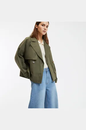 La Redoute Oversized korte trenchcoat, lange mouwen