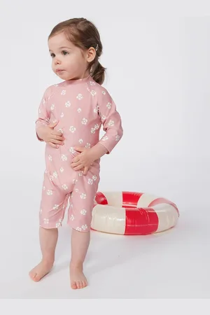 Petit Bateau Badpak met bloemenprint, UV-bescherming UPF50+