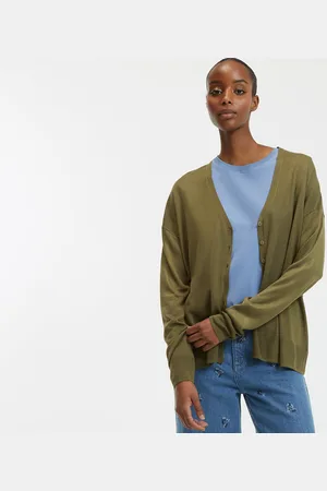 La Redoute Fijn gebreid vest met v-hals en knoopsluiting