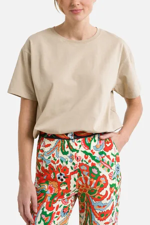American Vintage T-shirt met ronde hals en korte mouwen Fizvalley