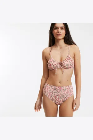 La Redoute Bikinibroekje met hoge taille en bloemenprint