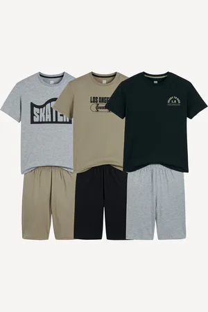 La Redoute Set van 3 katoenen pyjashorts met skateprint