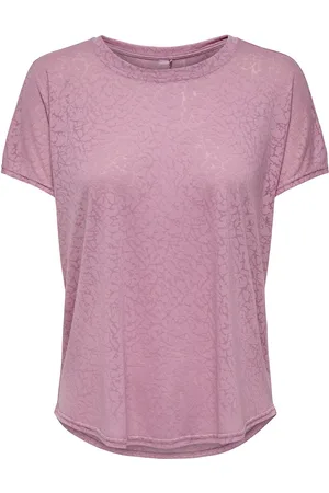 ONLY T-shirt met ronde hals en korte mouwen