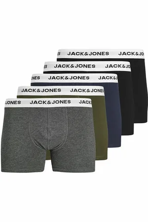 JACK & JONES Set van 5 effen boxershorts