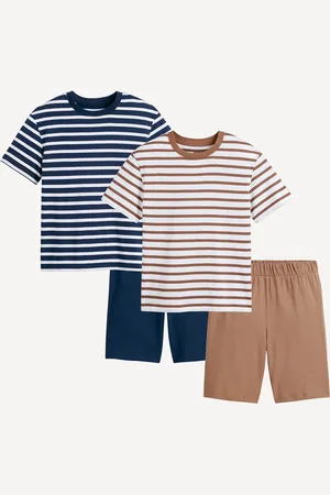 La Redoute Set van 2 katoenen pyjashorts met strepen