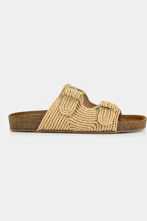 Jonak Muiltjes in raffia Kalmie