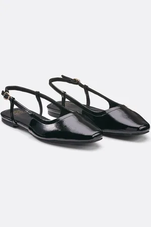 La Redoute Gelakte slingbacks met platte hak