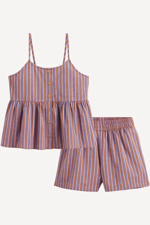 La Redoute 2-delige gestreepte ensemble, top en short