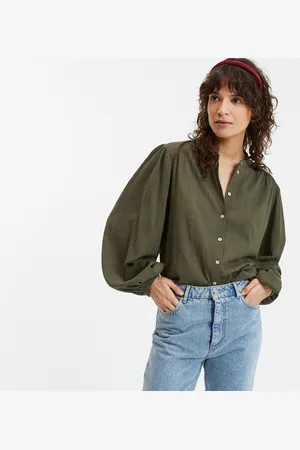 La Redoute Oversized shirt met Mao-kraag, Signature Lise