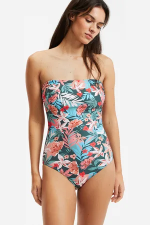 ANNE WEYBURN Bustier badpak met bloemenprint