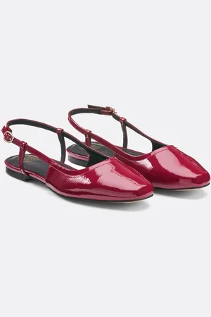 La Redoute Gelakte slingbacks met platte hak
