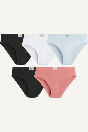 La Redoute Set van 5 slips in ribtricot