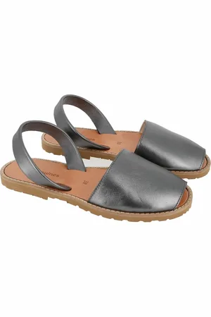 MINORQUINES Platte sandalen in leer Avarca Metal