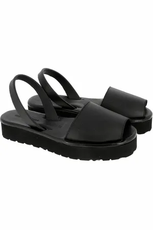 MINORQUINES Sandalen in leer zool Avarca Platja Plateforme
