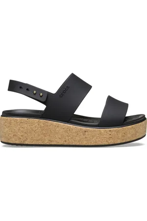 Crocs Brooklyn Cork sandalen met sleehak