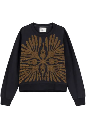 Leon & Harper Geborduurd sweatshirt met ronde hals en lange mouwen SORTIE