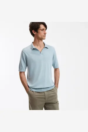 La Redoute Polo met V-hals en korte mouwen