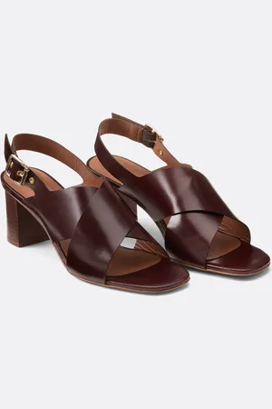 La Redoute Sandalen van glad leer met hak