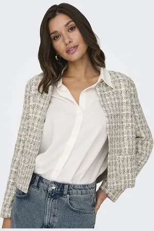 JDY Kort vest in tweed