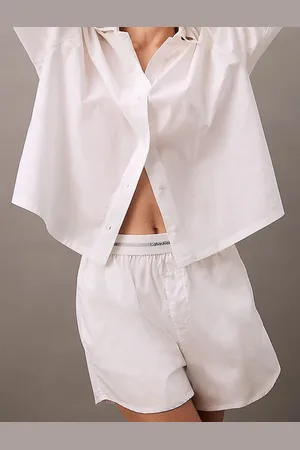 Calvin Klein Pyjamashort in poplin katoen