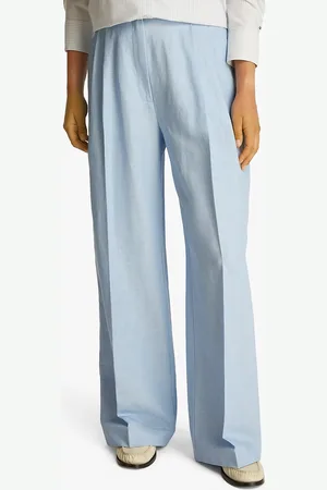 Tommy Hilfiger Rechte broek in linnenmix