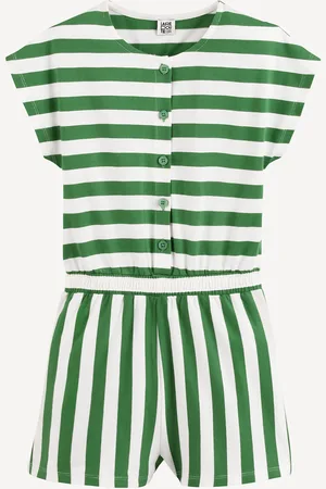 La Redoute Gestreepte jumpsuit met korte mouwen