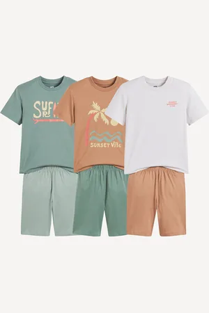 La Redoute Set van 3 katoenen pyjashorts, surfthema