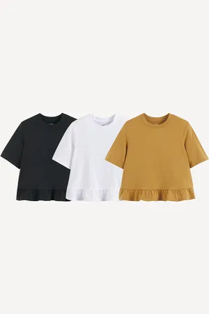 La Redoute Set van 3 T-shirts met volant