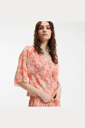 La Redoute Bedrukte blouse met V-hals, 3/4 mouwen