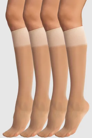 Dim Set van 4 paar kniekousen Beauty Resist 20 deniers