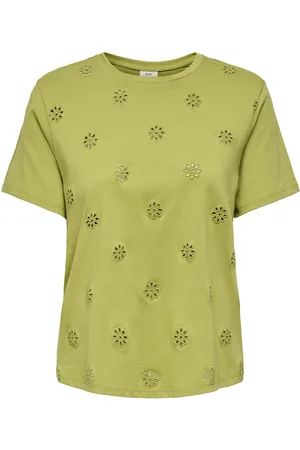 JDY T-shirt met ronde hals en korte mouwen