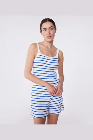 Petit Bateau Pyjashort in katoen met bandjes