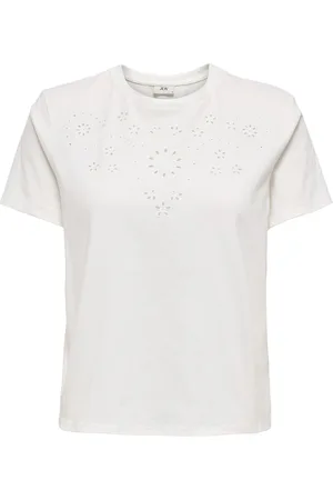 JDY T-shirt met ronde hals en korte mouwen