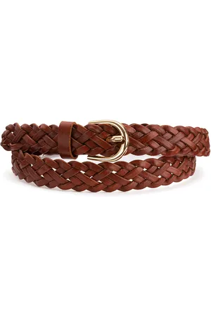 Pieces® Gevlochten leren riem Avery