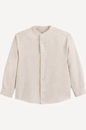 La Redoute Shirt met Maokraag, katoen/linnen