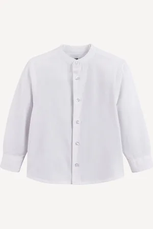 La Redoute Shirt met Maokraag, katoen/linnen