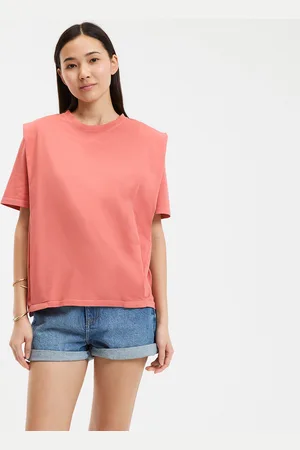La Redoute Katoenen T-shirt met ronde hals, korte mouwen