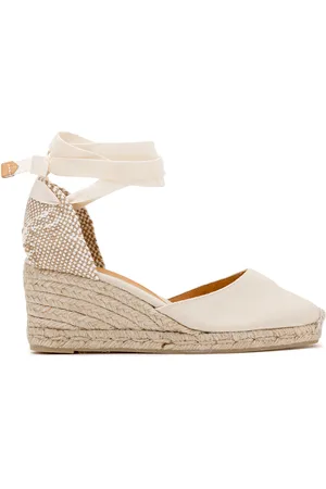 Castaner Espadrilles met sleehak, in stof Carina