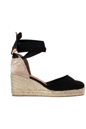 Castaner Espadrilles met sleehak in katoen Carina