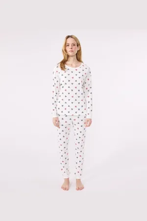 Petit Bateau Katoenen pyjama met lange mouwen