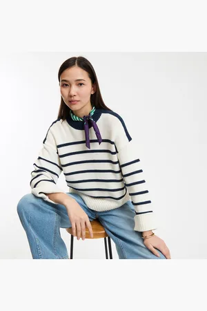 La Redoute Trui met ronde hals in grof tricot