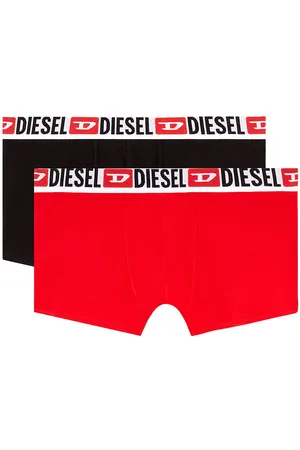 Diesel Set van 2 lange effen boxershorts