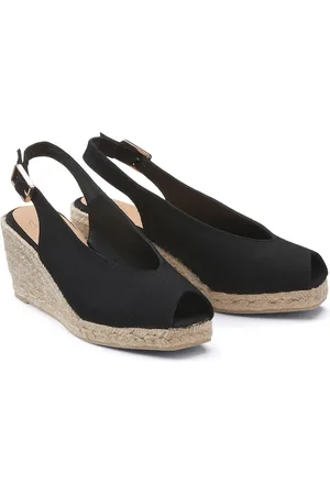 Castaner Slingback espadrilles met sleehak Dosalia