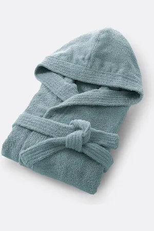 La Redoute Badjas met kap in bouclette badstof 450 g/m2, Haxel