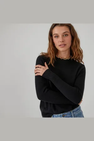 La Redoute Trui met ronde hals, in fijn tricot, kasjmier