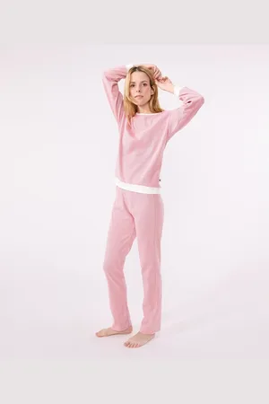 Petit Bateau Katoenen pyjama met lange mouwen