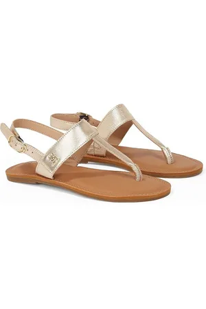 Tommy Hilfiger Platte leren teensandalen