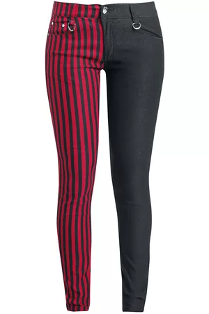 Banned Retro Gothic Stoffen broeken - Punk Trousers - W26L32 tot W34L34 - voor Vrouwen